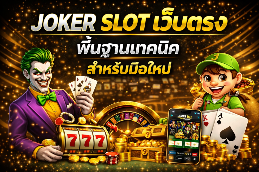 joker slot เว็บตรง พื้นฐานเทคนิค สำหรับมือใหม่