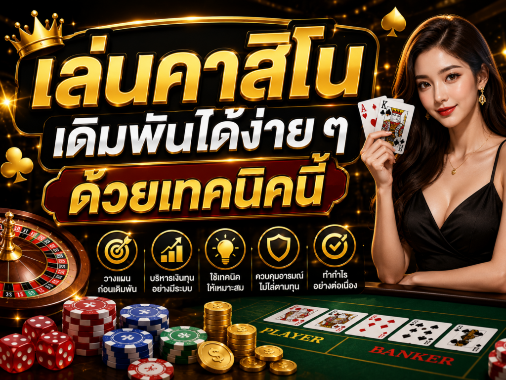 เล่นคาสิโน เดิมพันได้ง่าย ๆ ด้วยเทคนิคนี้